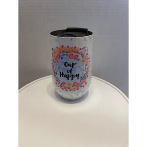 "Cup of Happy" Stemless Wine Tumbler